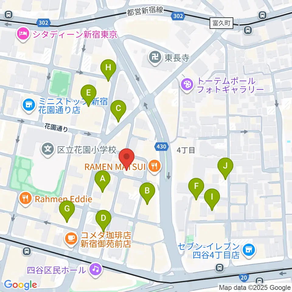 STUDIO Cross Edge周辺の駐車場・コインパーキング一覧地図