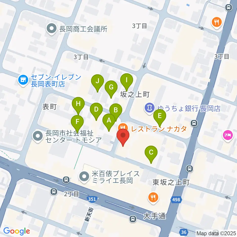 音楽色堂周辺の駐車場・コインパーキング一覧地図