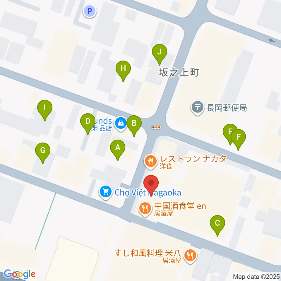 音楽色堂周辺の駐車場・コインパーキング一覧地図