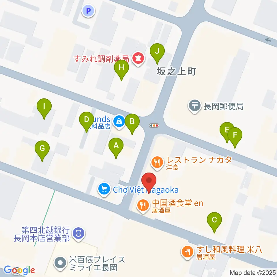 音楽色堂周辺の駐車場・コインパーキング一覧地図