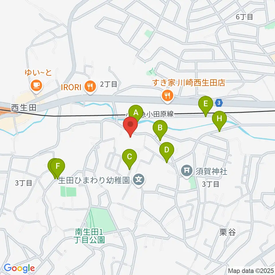 さわの Guitar Lab.周辺の駐車場・コインパーキング一覧地図