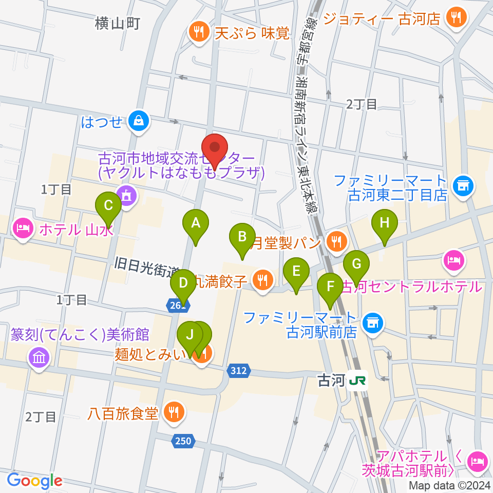 カフェアップス周辺の駐車場・コインパーキング一覧地図