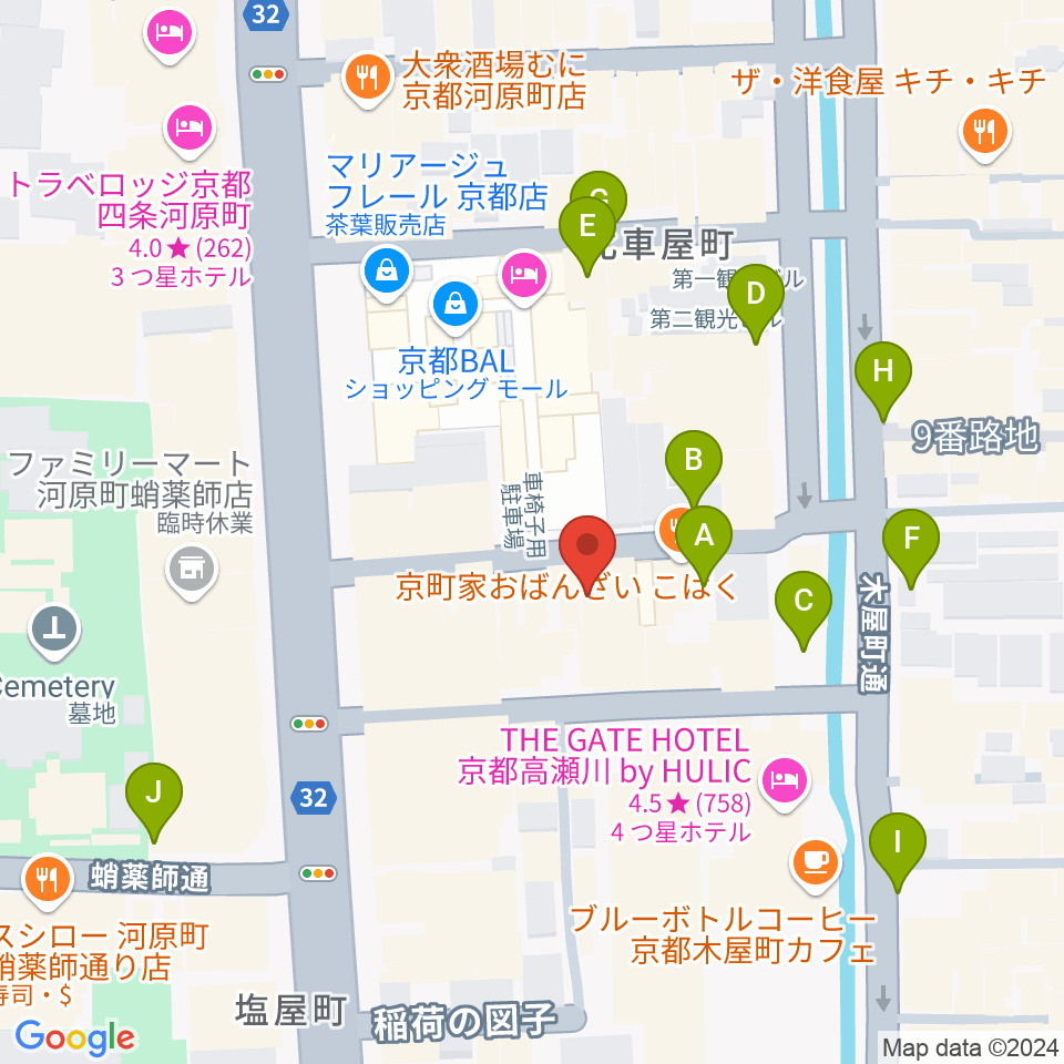 someno kyoto周辺の駐車場・コインパーキング一覧地図