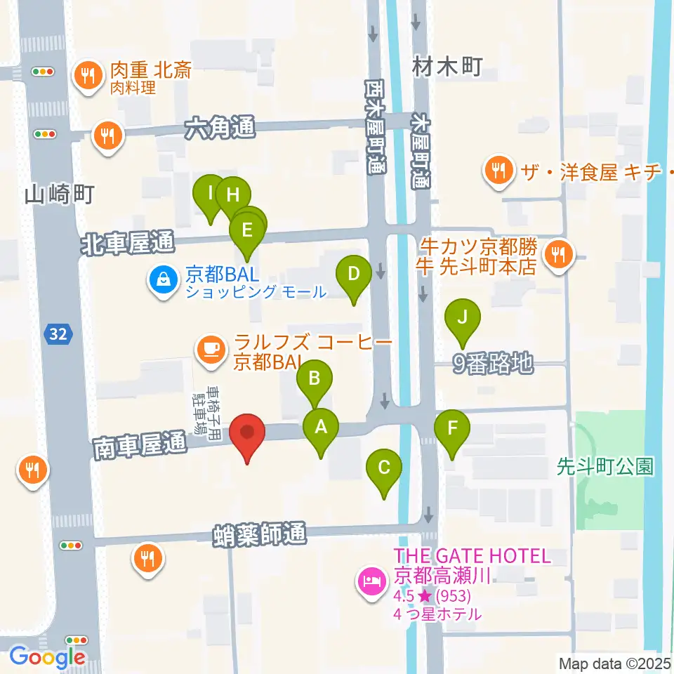 someno kyoto周辺の駐車場・コインパーキング一覧地図