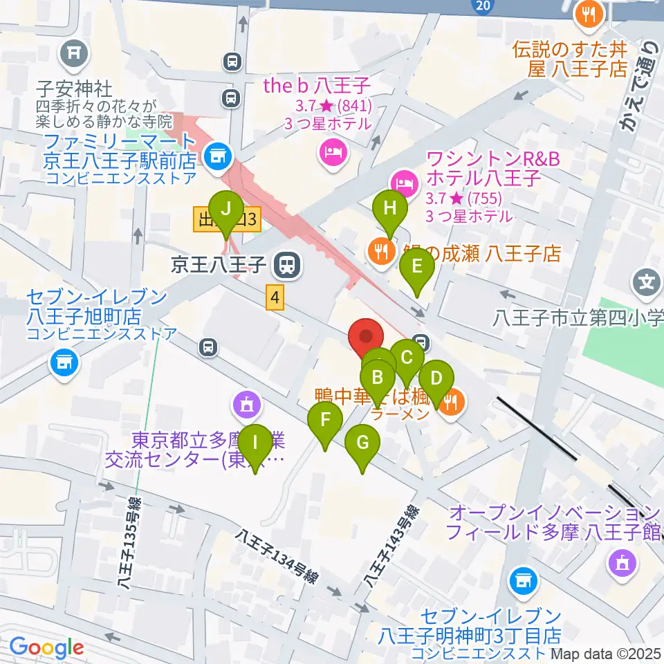 スタジオネイ周辺の駐車場・コインパーキング一覧地図
