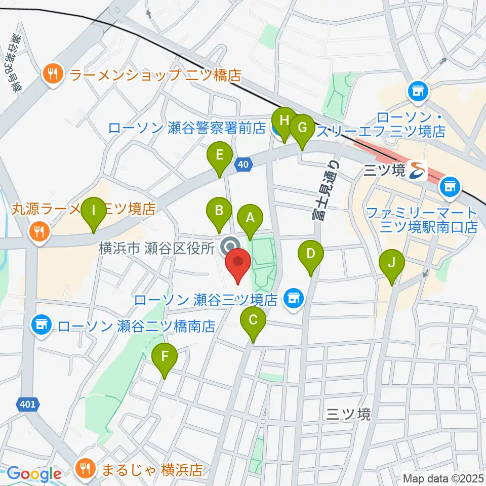 横浜市瀬谷公会堂周辺の駐車場・コインパーキング一覧地図