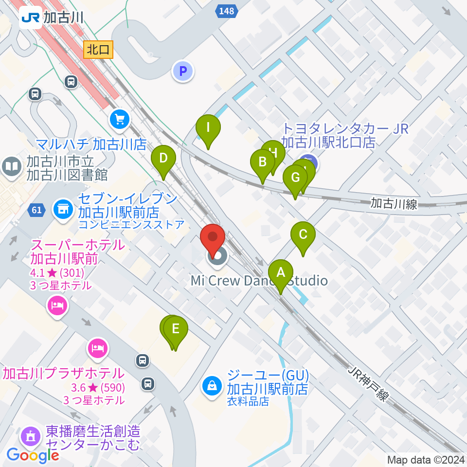 Soulfunktion Guitar School周辺の駐車場・コインパーキング一覧地図