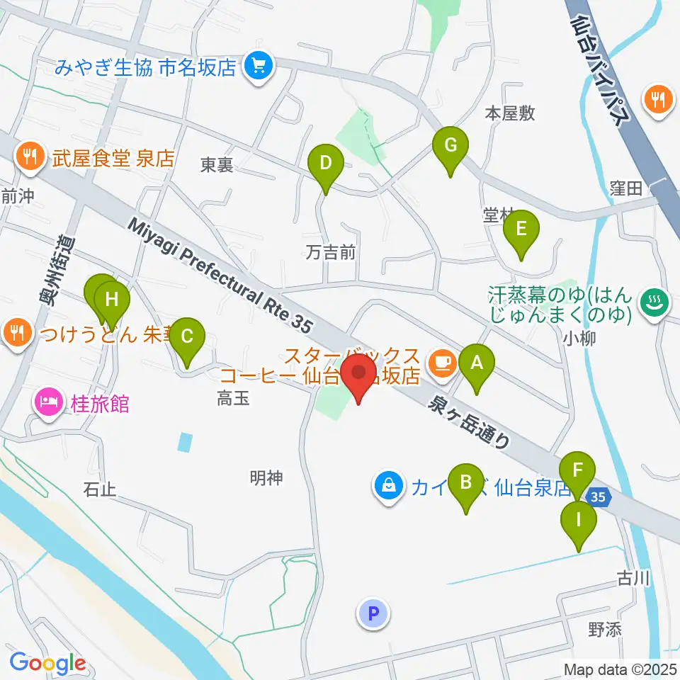 MIFA Football Park 仙台周辺の駐車場・コインパーキング一覧地図