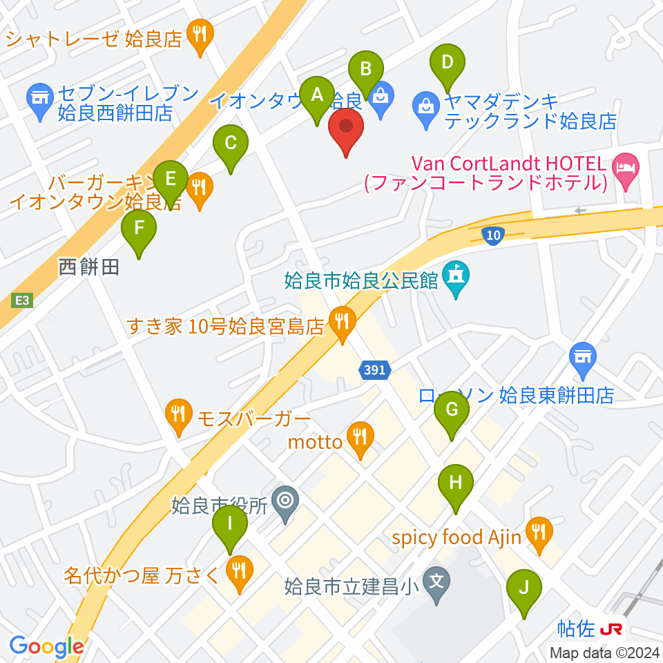 あいらびゅーFM周辺の駐車場・コインパーキング一覧地図