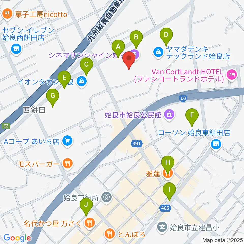 あいらびゅーFM周辺の駐車場・コインパーキング一覧地図