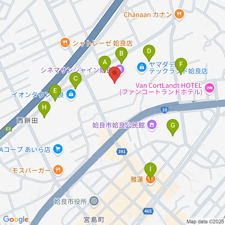 あいらびゅーFM周辺の駐車場・コインパーキング一覧地図