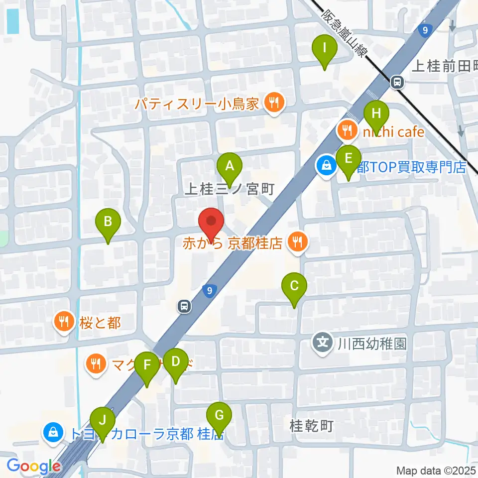 マイミュージック音楽教室周辺の駐車場・コインパーキング一覧地図