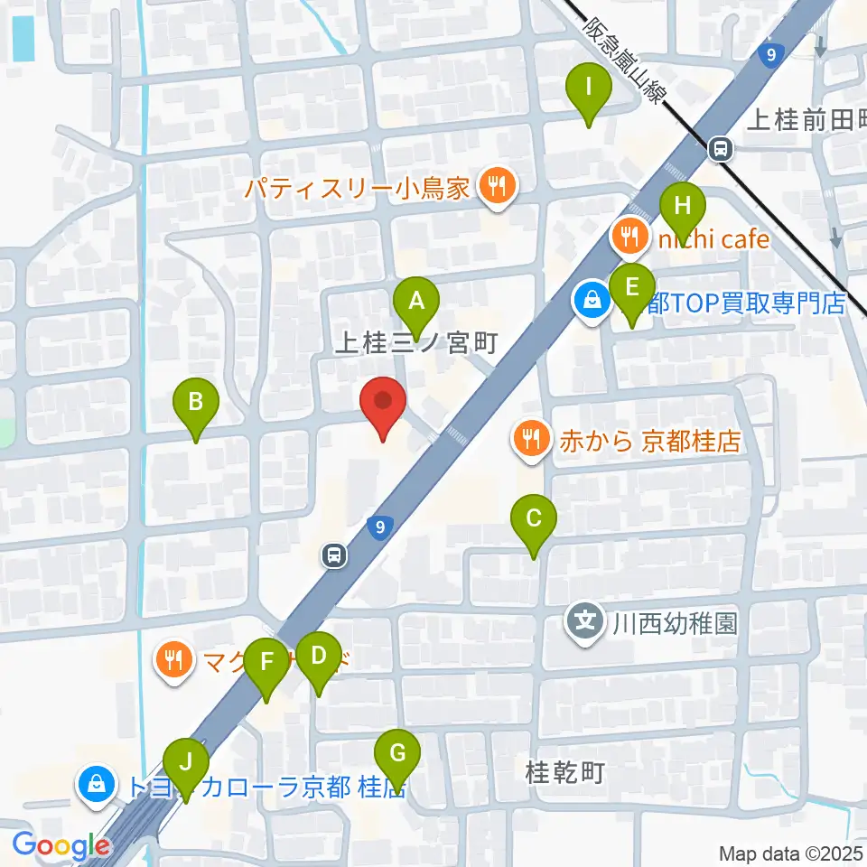 マイミュージック音楽教室周辺の駐車場・コインパーキング一覧地図