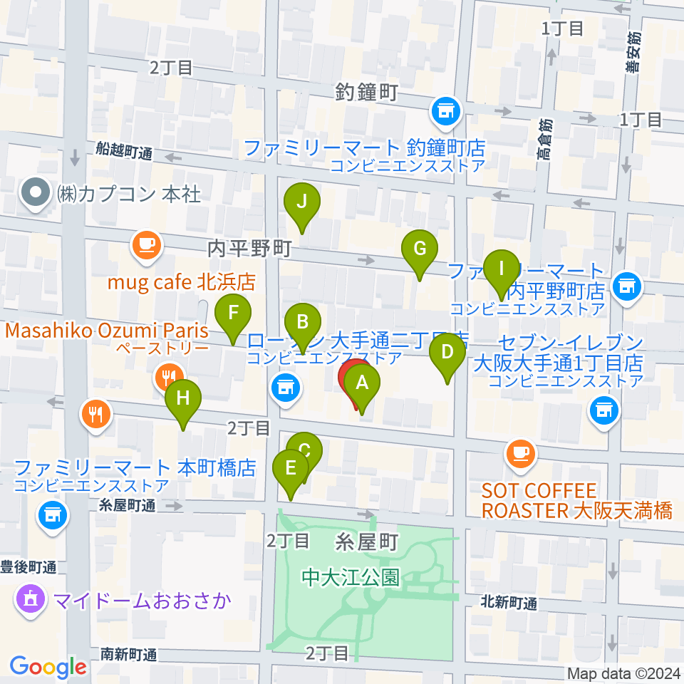 ラ カンパネラ周辺の駐車場・コインパーキング一覧地図