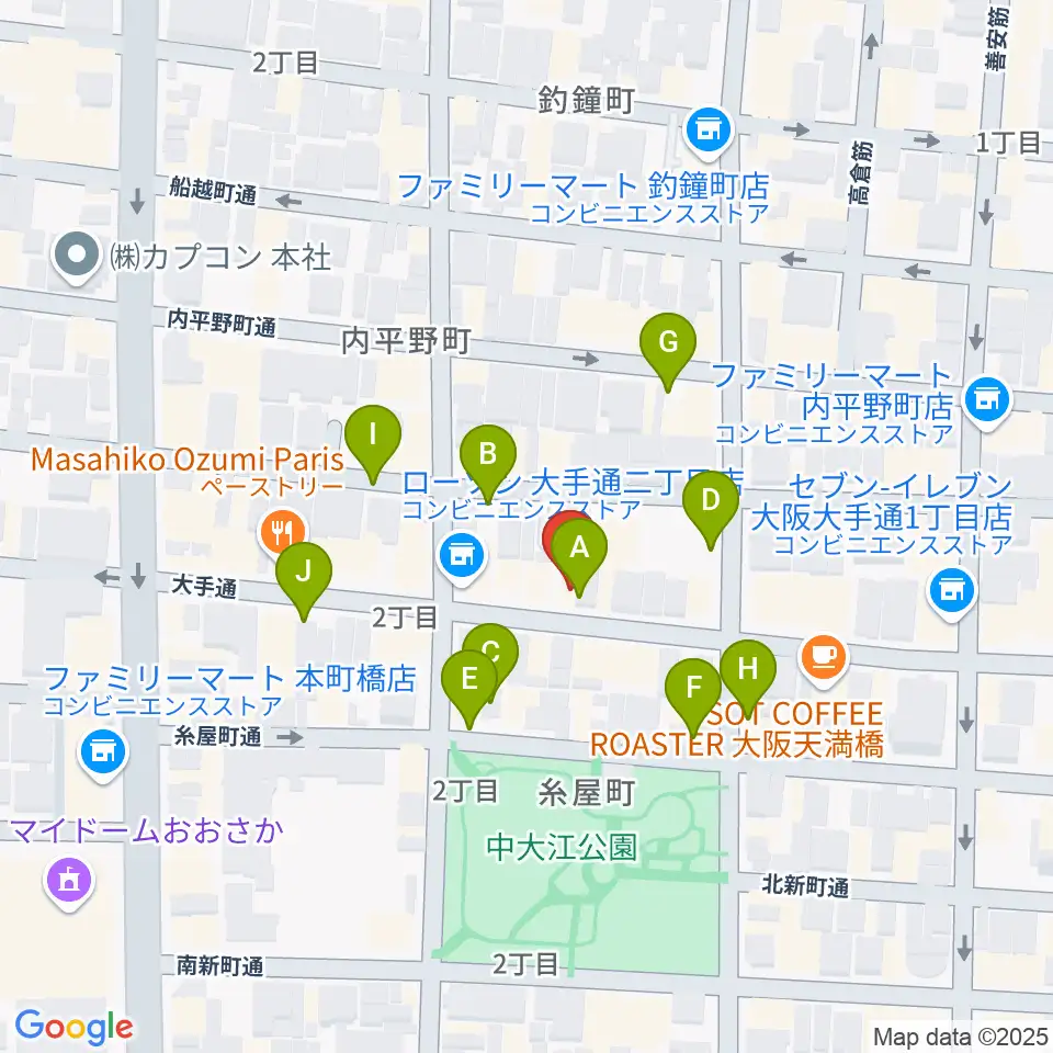ラ カンパネラ周辺の駐車場・コインパーキング一覧地図