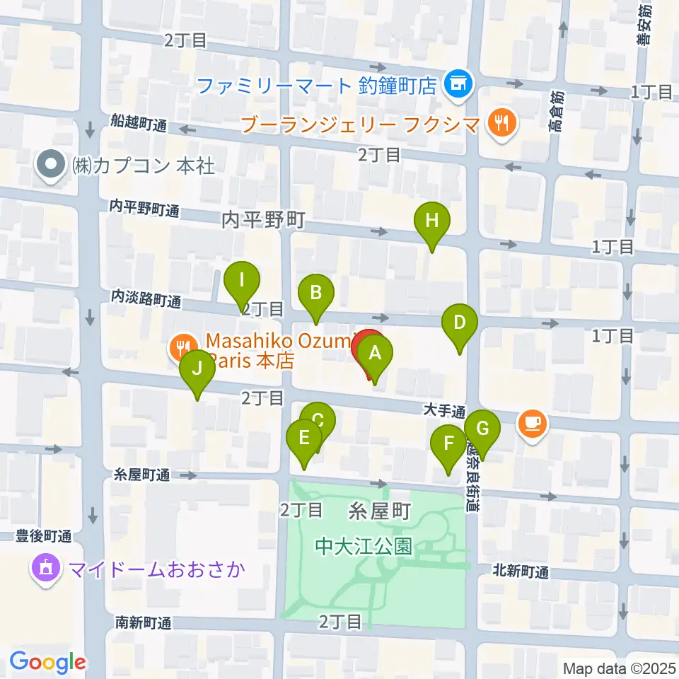 ラ カンパネラ周辺の駐車場・コインパーキング一覧地図