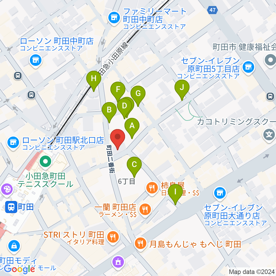 町田HERBIE周辺の駐車場・コインパーキング一覧地図