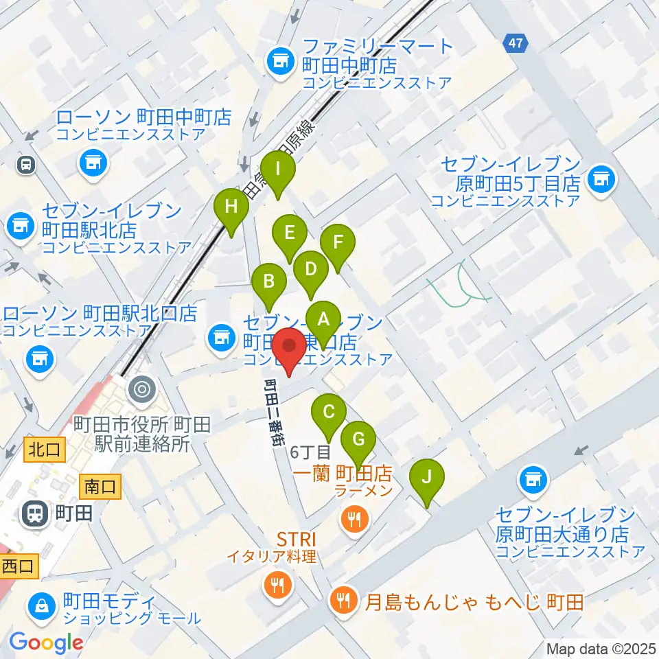 町田HERBIE周辺の駐車場・コインパーキング一覧地図