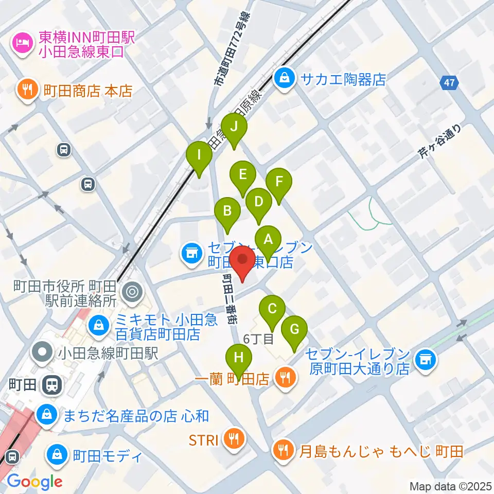 町田HERBIE周辺の駐車場・コインパーキング一覧地図