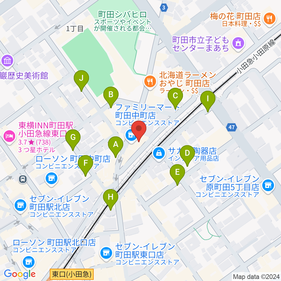 SEALミュージックスクール町田校周辺の駐車場・コインパーキング一覧地図