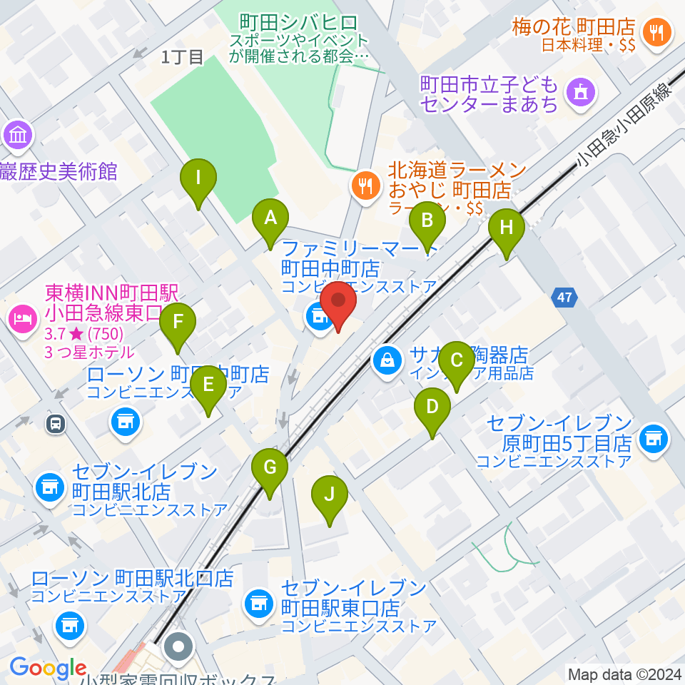 SEALミュージックスクール町田校周辺の駐車場・コインパーキング一覧地図