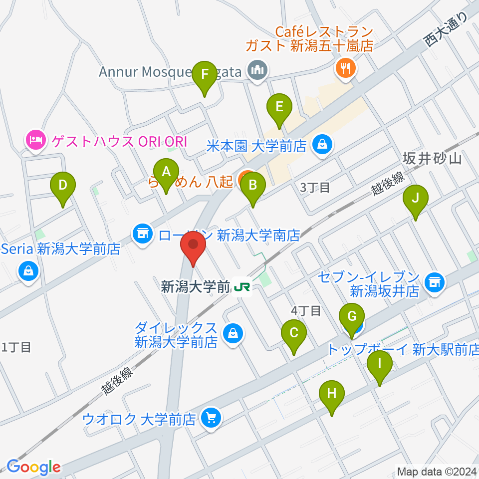 スタジオアップル周辺の駐車場・コインパーキング一覧地図