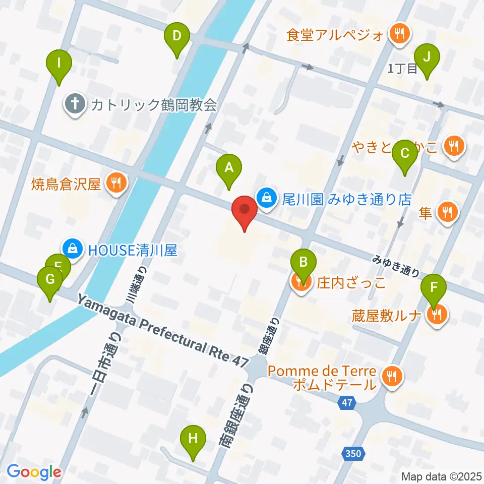 荘銀本店ホール周辺の駐車場・コインパーキング一覧地図