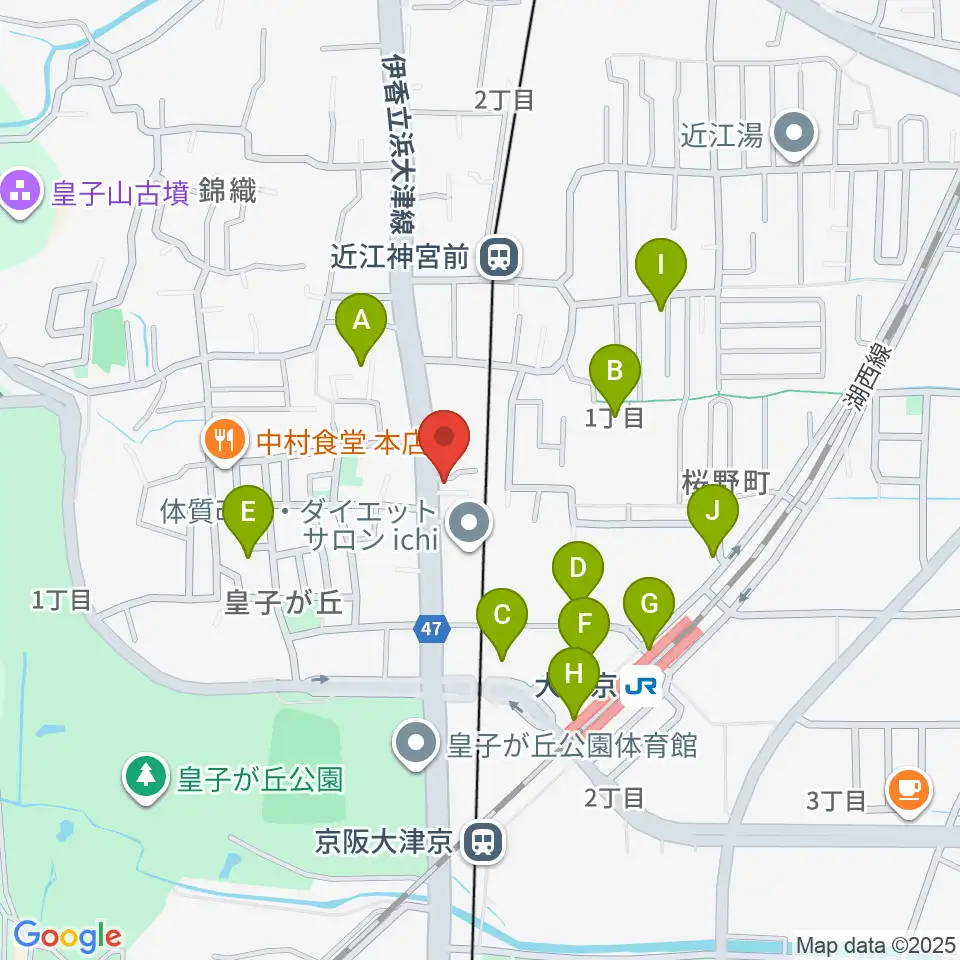 ヒラヤマ管楽器工房周辺の駐車場・コインパーキング一覧地図