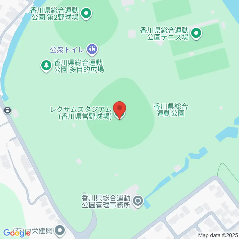 レクザムスタジアム周辺の駐車場・コインパーキング一覧地図