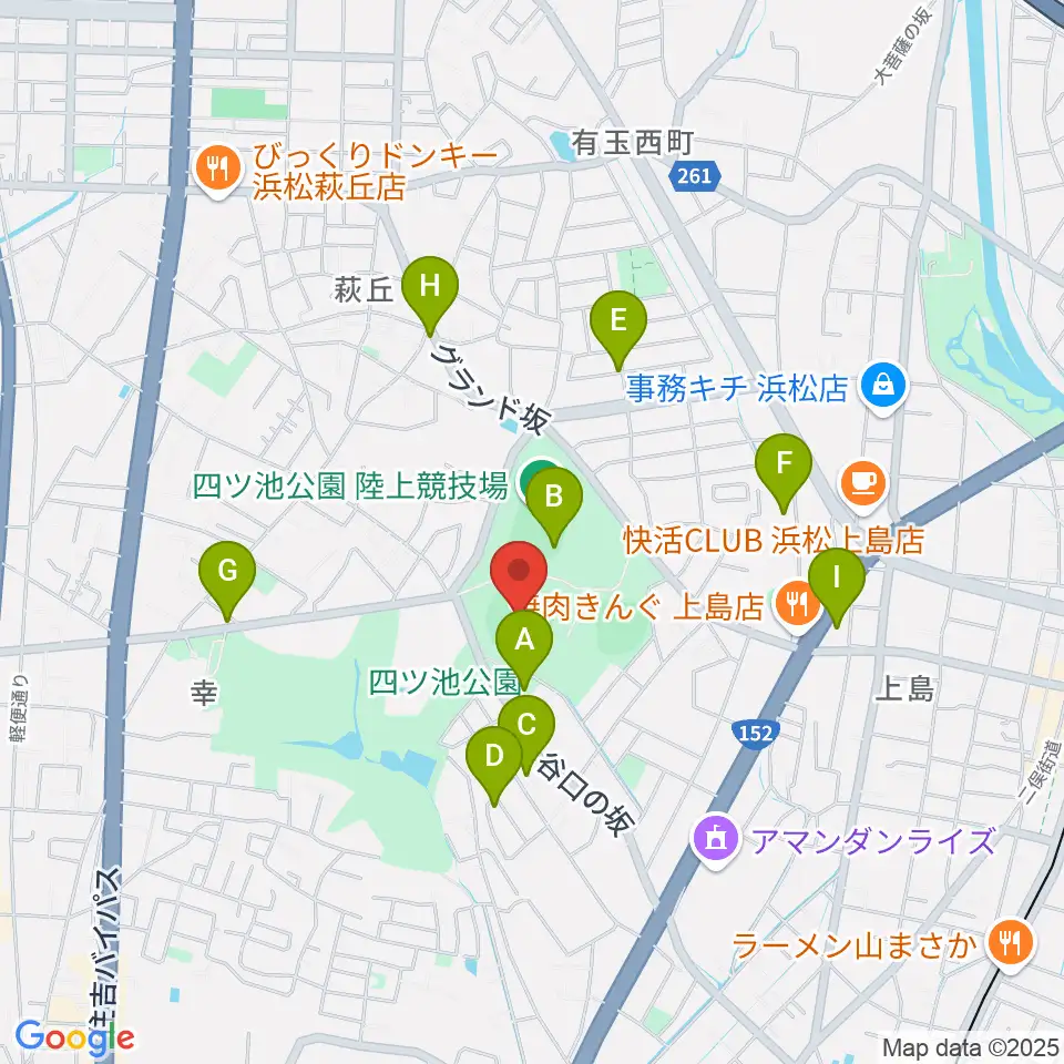 浜松球場周辺の駐車場・コインパーキング一覧地図
