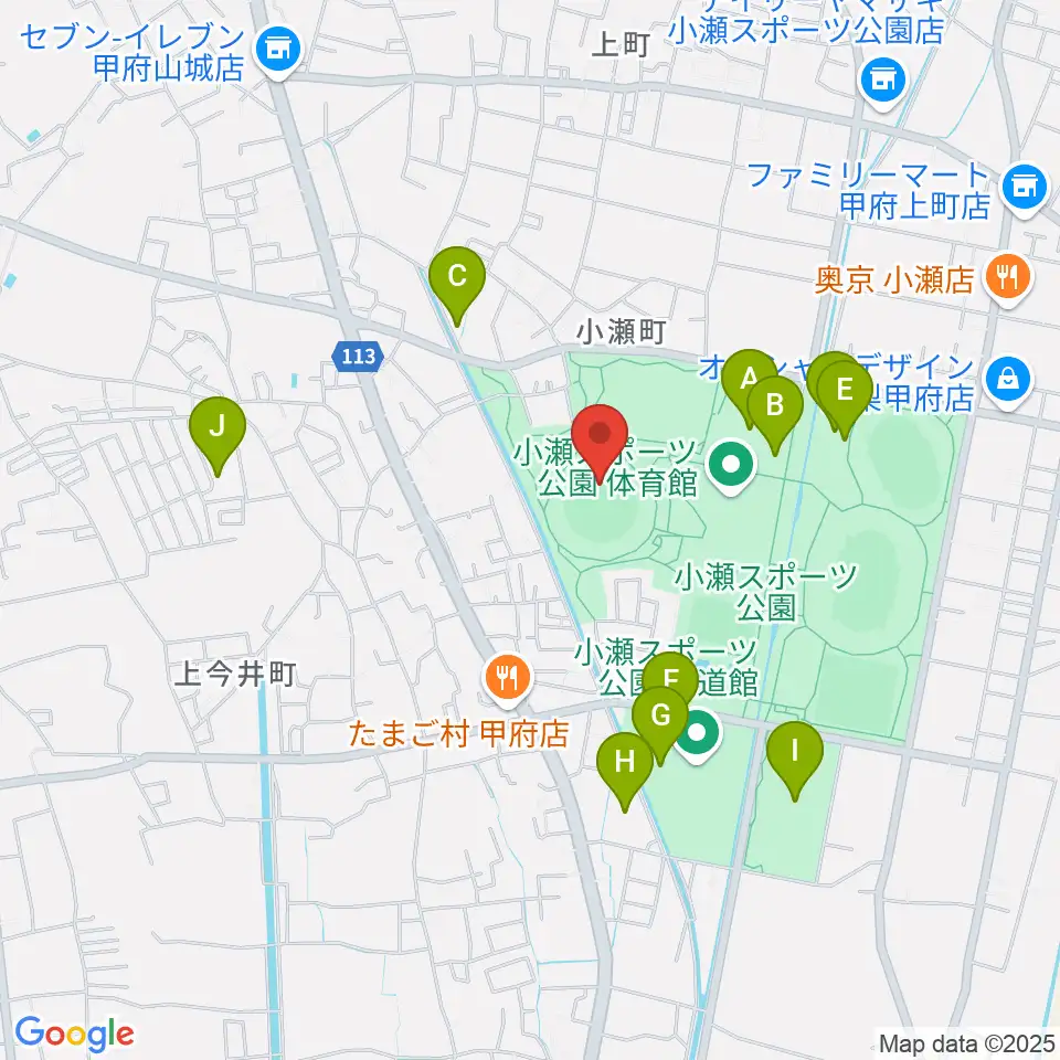 山日YBS球場周辺の駐車場・コインパーキング一覧地図