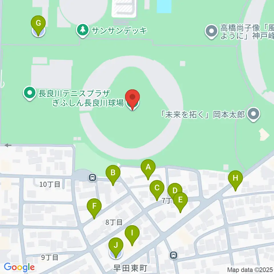 ぎふしん長良川球場周辺の駐車場・コインパーキング一覧地図