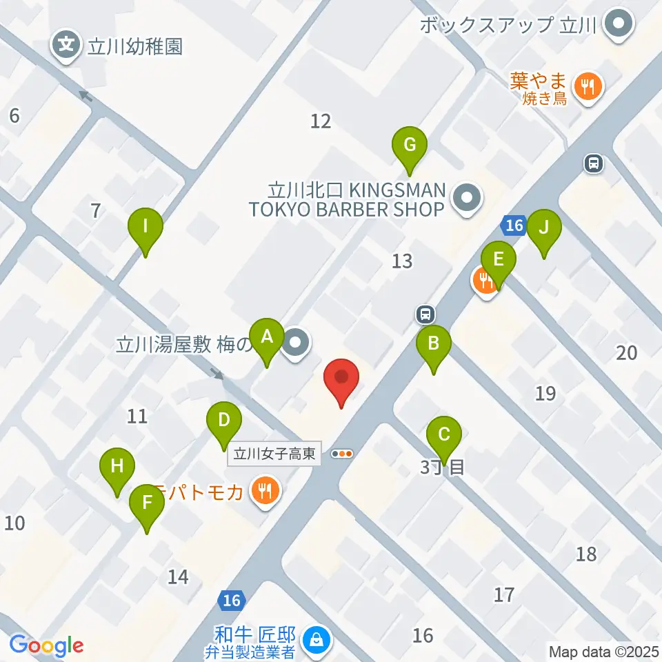 青江楽器ミュージック・イン・トム周辺の駐車場・コインパーキング一覧地図