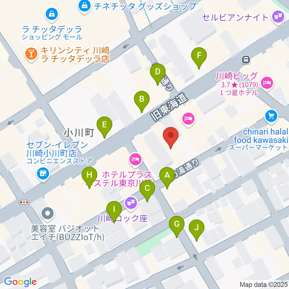 アイオン音楽スタジオ周辺の駐車場・コインパーキング一覧地図