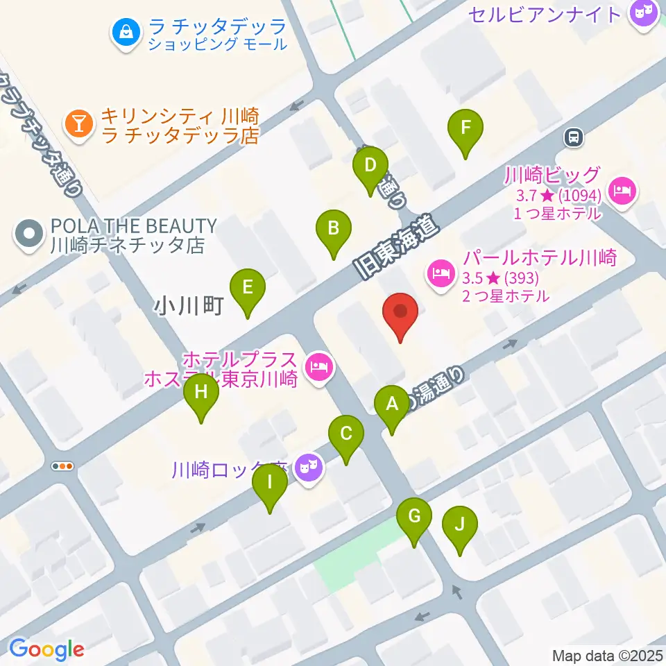 アイオン音楽スタジオ周辺の駐車場・コインパーキング一覧地図