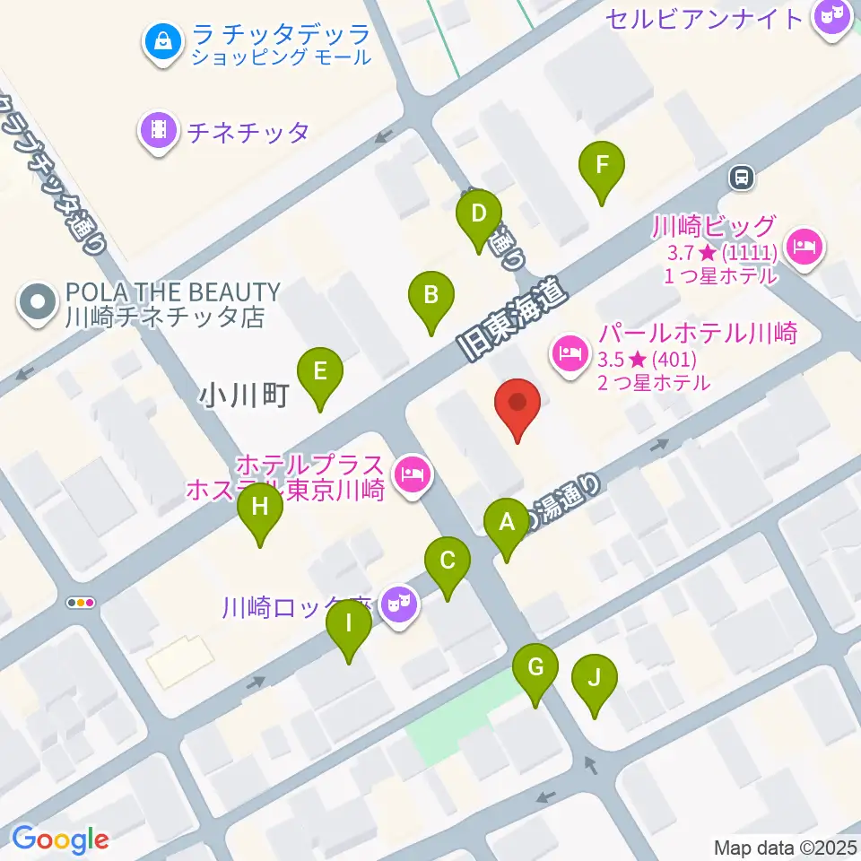 アイオン音楽スタジオ周辺の駐車場・コインパーキング一覧地図