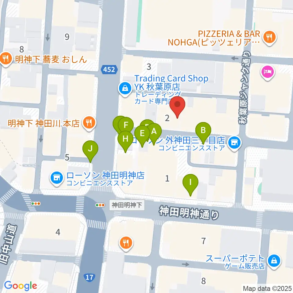 秋葉原ZEST周辺の駐車場・コインパーキング一覧地図