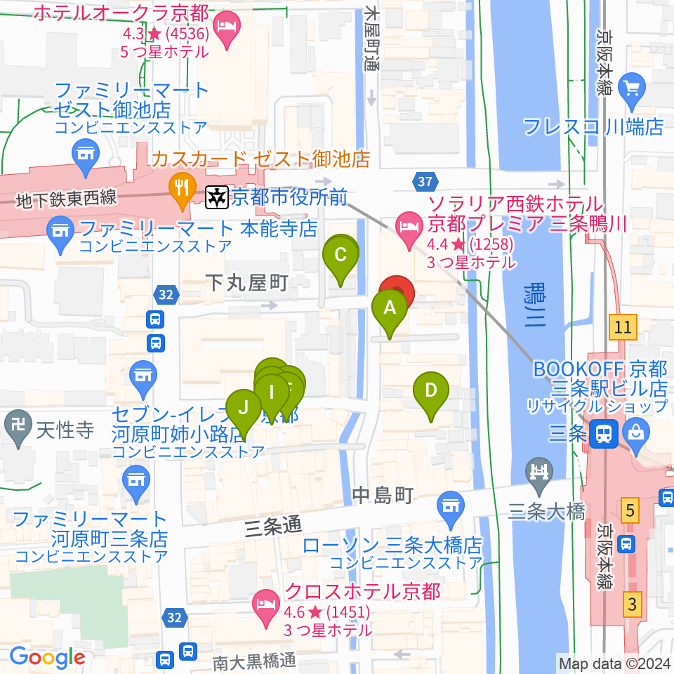 ライブスポットラグ周辺の駐車場・コインパーキング一覧地図