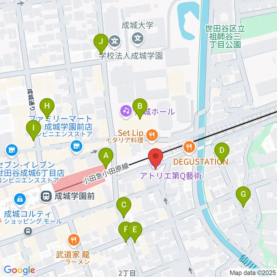 アトリエ第Q藝術周辺の駐車場・コインパーキング一覧地図