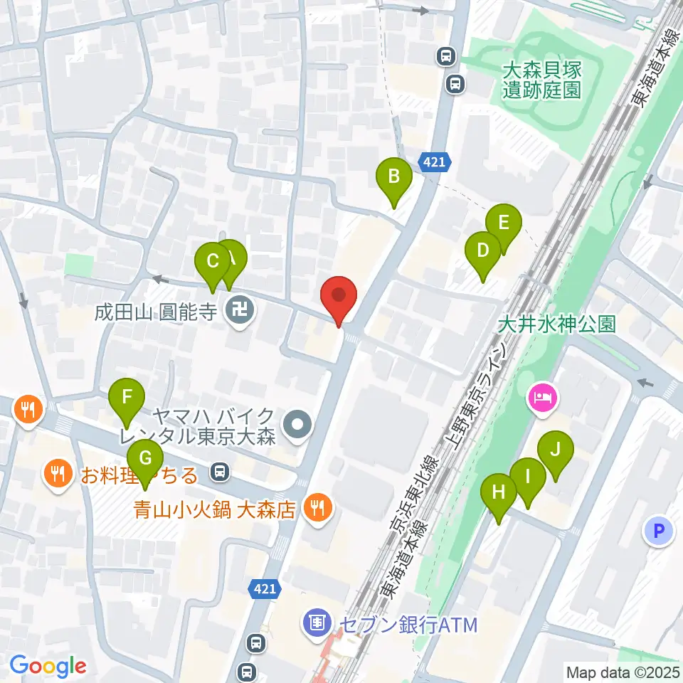 いしはら弦楽器工房周辺の駐車場・コインパーキング一覧地図