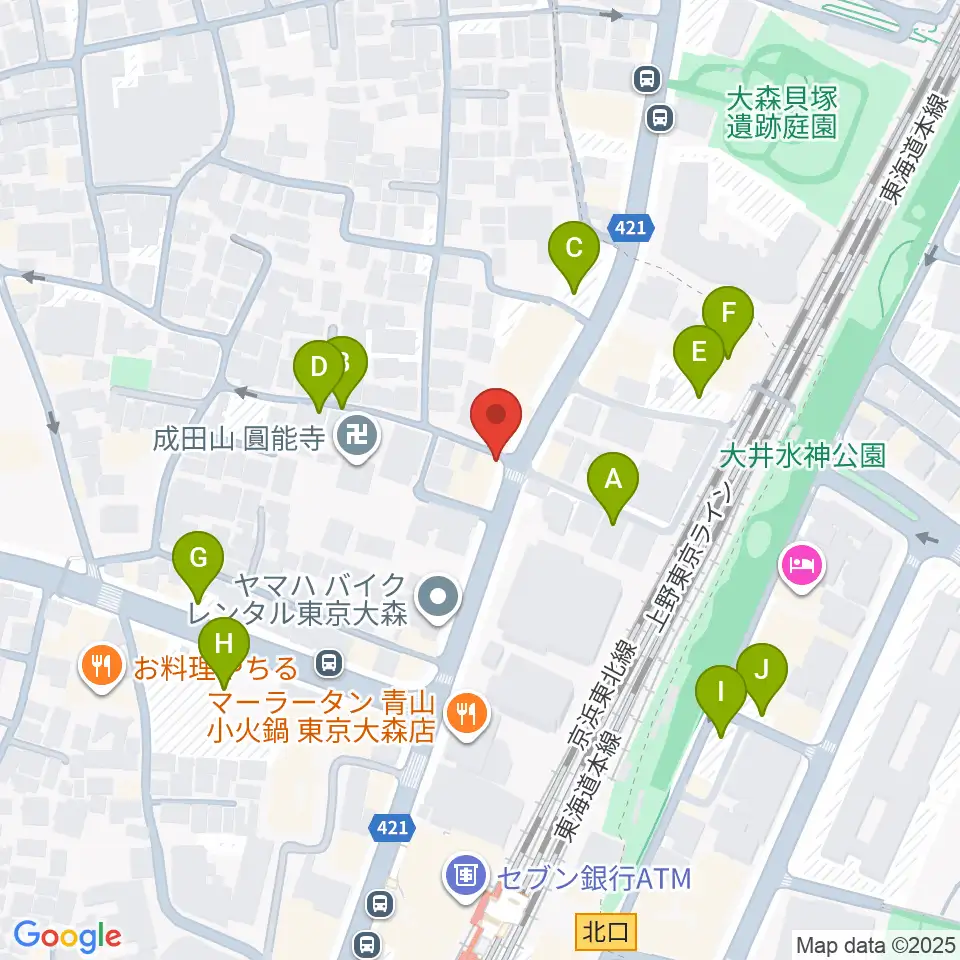 いしはら弦楽器工房周辺の駐車場・コインパーキング一覧地図