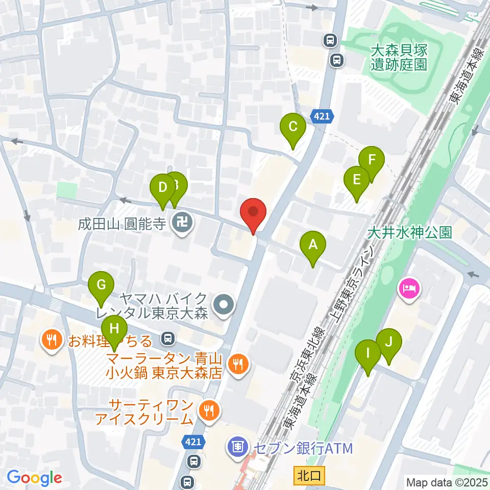 いしはら弦楽器工房周辺の駐車場・コインパーキング一覧地図