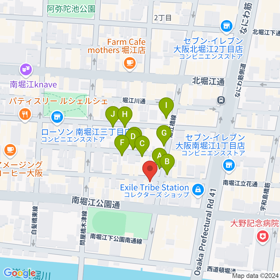 大倉ギター教室周辺の駐車場・コインパーキング一覧地図