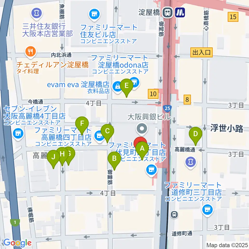 朝日生命ホール周辺の駐車場・コインパーキング一覧地図
