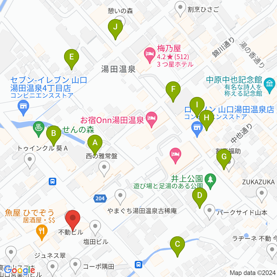 JAZZ SPOT ポルシェ周辺の駐車場・コインパーキング一覧地図