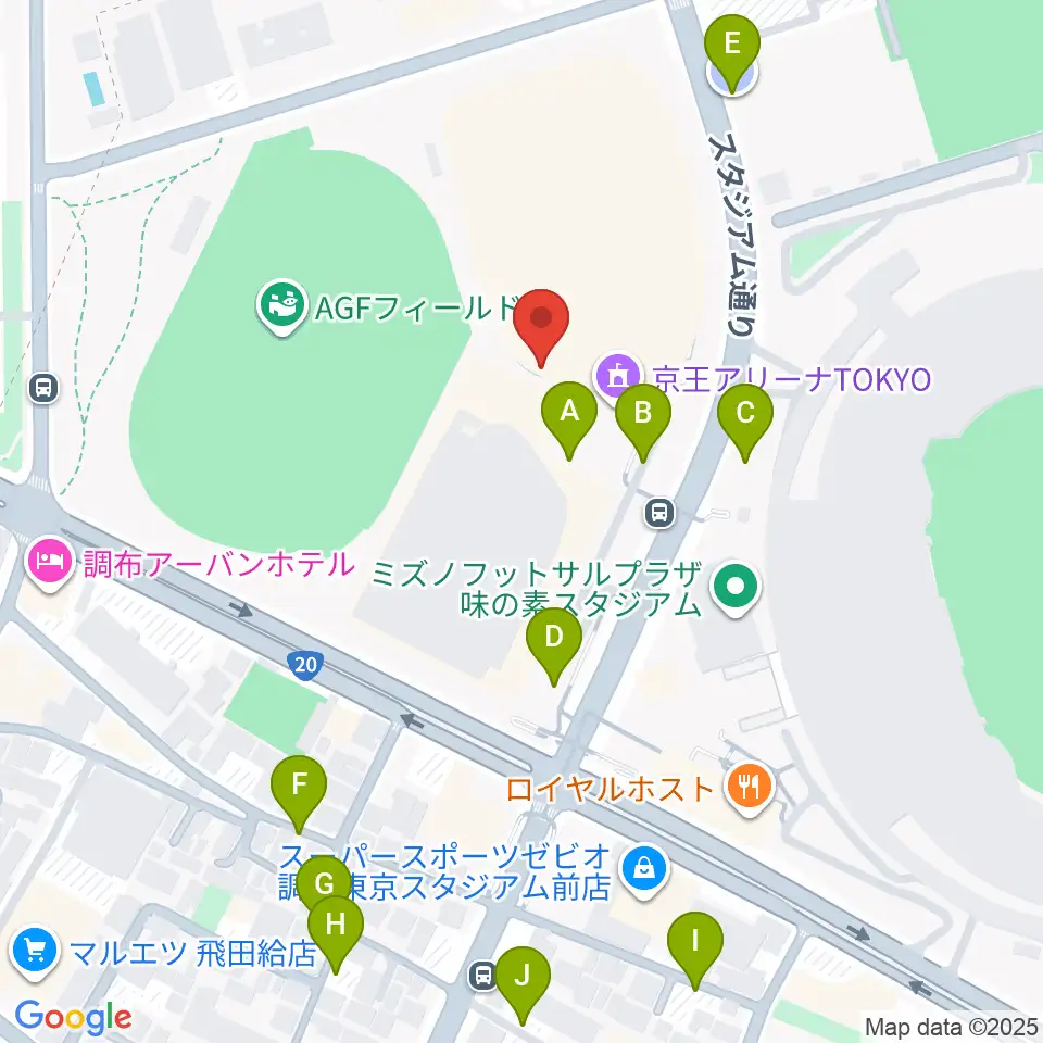 京王アリーナTOKYO周辺の駐車場・コインパーキング一覧地図