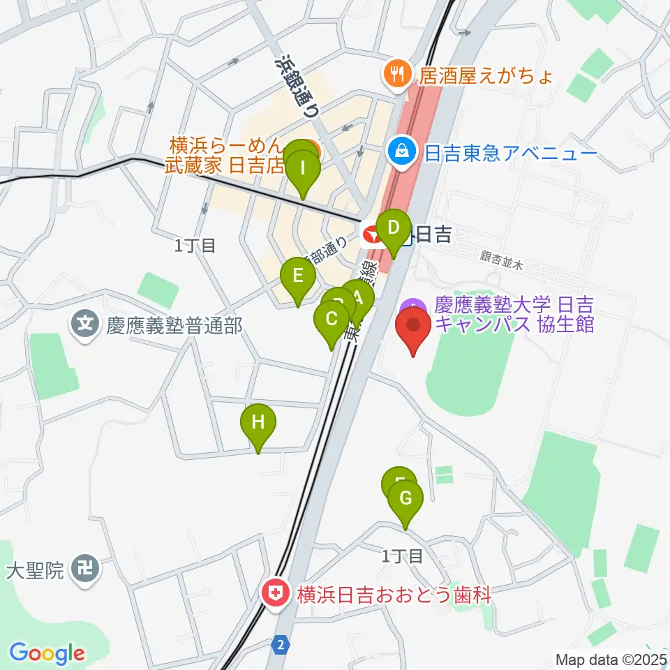 藤原洋記念ホール周辺の駐車場・コインパーキング一覧地図