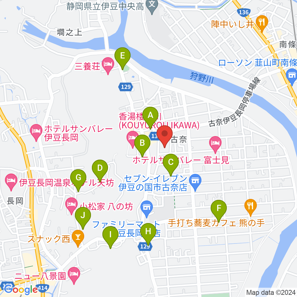 長岡総合会館アクシスかつらぎ周辺の駐車場・コインパーキング一覧地図