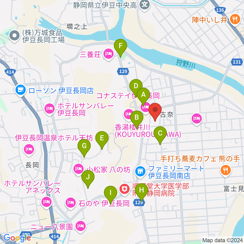 長岡総合会館アクシスかつらぎ周辺の駐車場・コインパーキング一覧地図