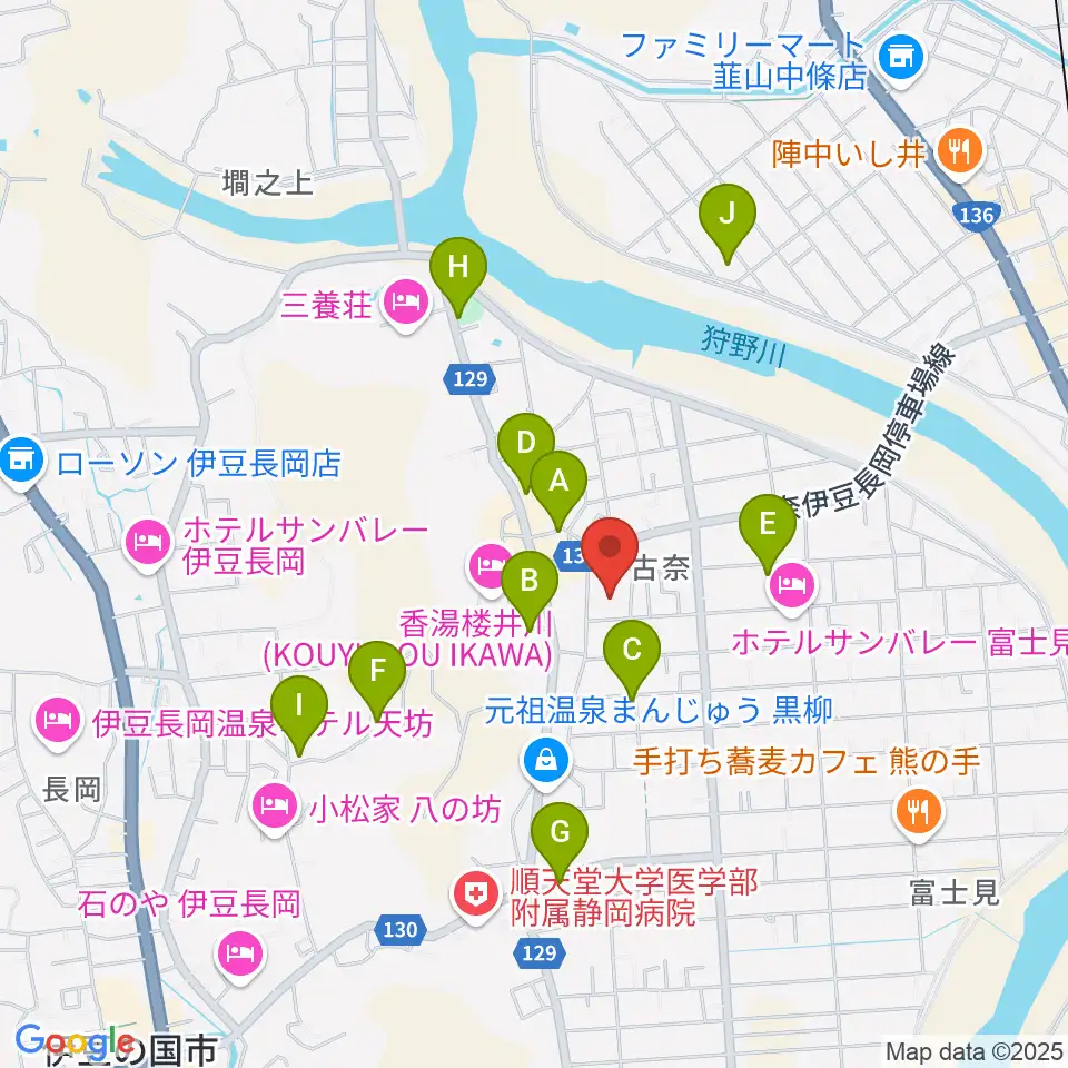 長岡総合会館アクシスかつらぎ周辺の駐車場・コインパーキング一覧地図